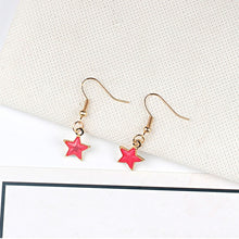 Load image into Gallery viewer, Starry Night Moon Drop Earrings
