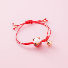 Load image into Gallery viewer, Hand-knitted Ceramic Fortune Cat Bracelets
