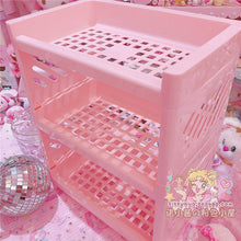 Load image into Gallery viewer, Kawaii Pink Three Tiers Storage
