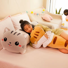 Soft Kawaii Cat Body Pillow