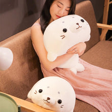 Load image into Gallery viewer, Squishy Lying Seal Plush
