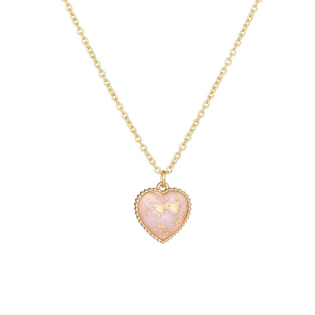 Elegant Heart Gold Necklace