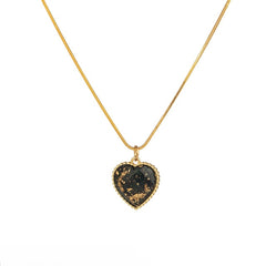 Elegant Heart Gold Necklace