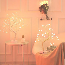 Load image into Gallery viewer, Copper Wire LED Light Mini Bonsai Tree - My Kawaii Space
