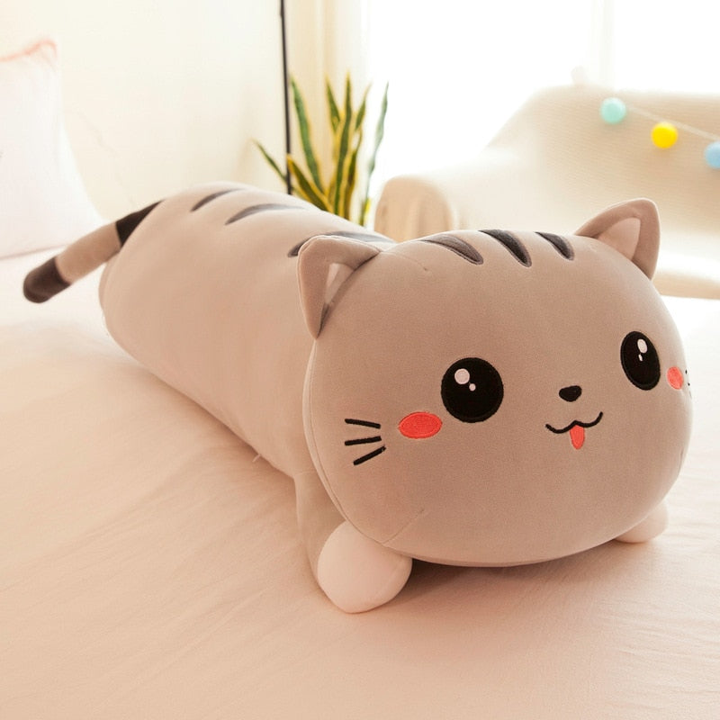 kawaii cat plush pillow