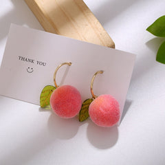 Kawaii Peach Earrings