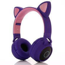 Load image into Gallery viewer, Kawaii Cat🐱 Ear LED✨ Wireless Headphone
