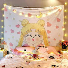 Load image into Gallery viewer, Sailor Moon Inspired Tapestry

