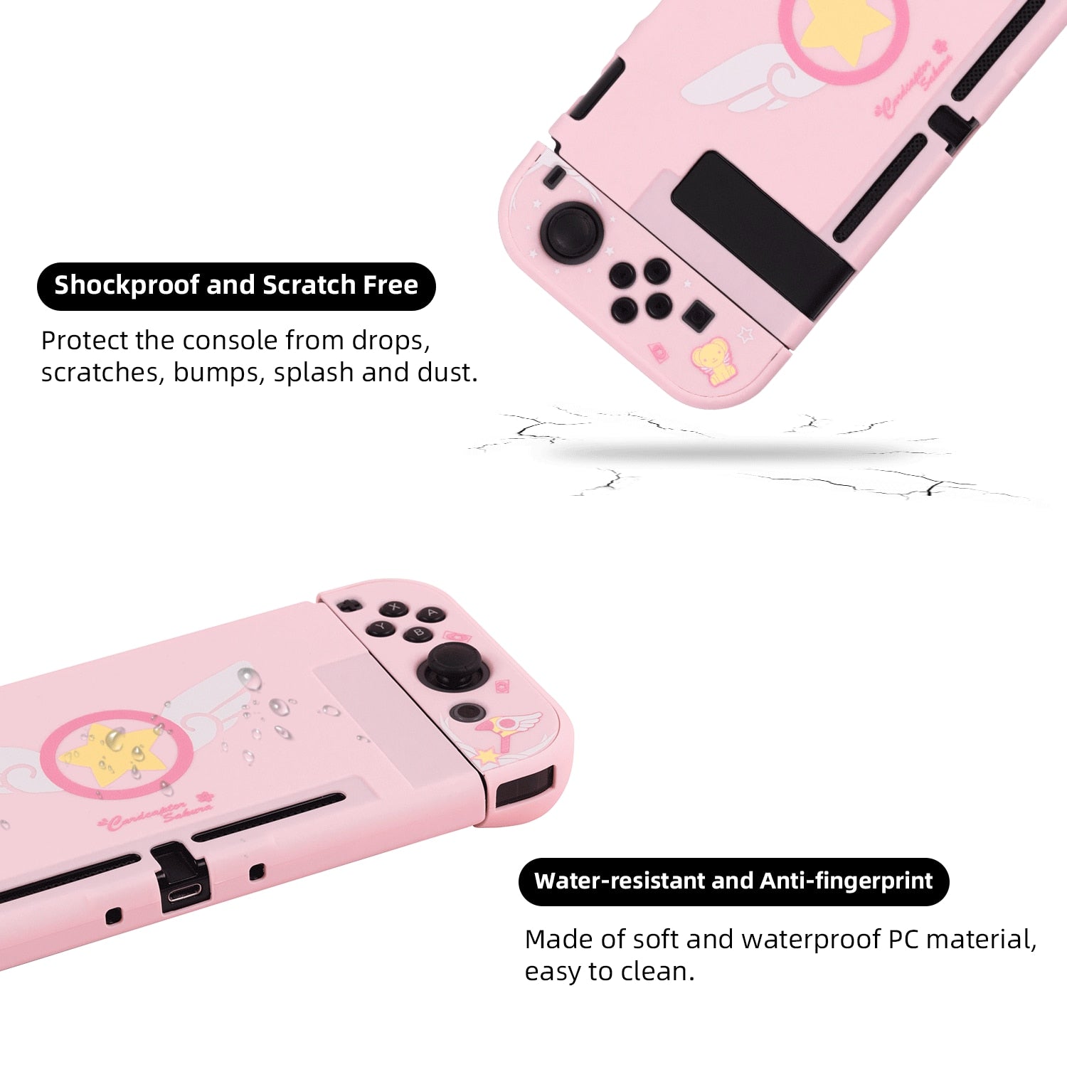 Pink Girl Nintendo Switch Hard Cover Shell