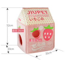 Load image into Gallery viewer, Strawberry Banana Milk Cat House
