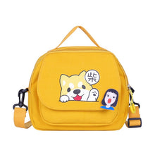 Load image into Gallery viewer, Cute Shiba Inu/ Duck Canvas Printed Crossbody Bag
