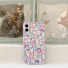 Load image into Gallery viewer, Kitty Cat Pastel Pattern Phone Case
