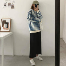 Load image into Gallery viewer, Casual Wide Legs Korean Style Ankle Pants - My Kawaii Space
