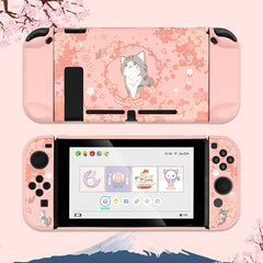 Sakura Cat Nintendo Switch Shell