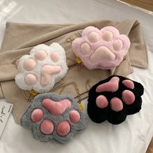 Load image into Gallery viewer, Cute Fluffy Cat Paw Plush 🐱Shoulder Bag
