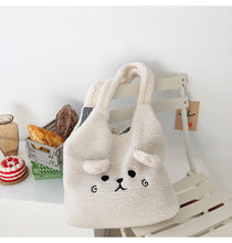 Load image into Gallery viewer, Fluffy Plush Cute Lamb Tote Bag
