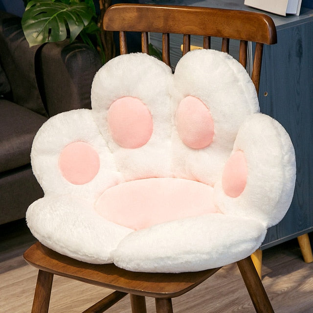 Kawaii Cartoon Seat Cushion Plush Cat Pillow Chair Sofa Backrest