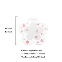 Load image into Gallery viewer, Cherry Blossom Sakura Heat Insulation Cup Mat - My Kawaii Space
