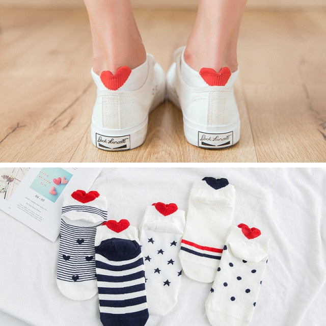 Hearty Ankle Casual Comfy Socks (5 Pairs)