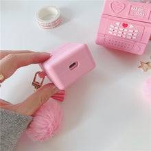 Load image into Gallery viewer, Retro Pink Mobile Phone Airpods Case
