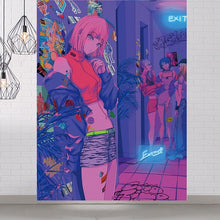 Load image into Gallery viewer, Japanese Aesthetic Digital Art Tapestry
