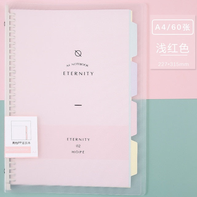 Pastel  B5/A4/A5 Binder Notebook