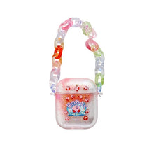 Load image into Gallery viewer, Kawaii Bear Crystal Ball Chain Airpods Case
