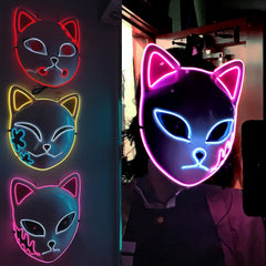 Demon Slayer Glow LED Mask