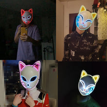 Load image into Gallery viewer, Demon Slayer Glow LED Mask
