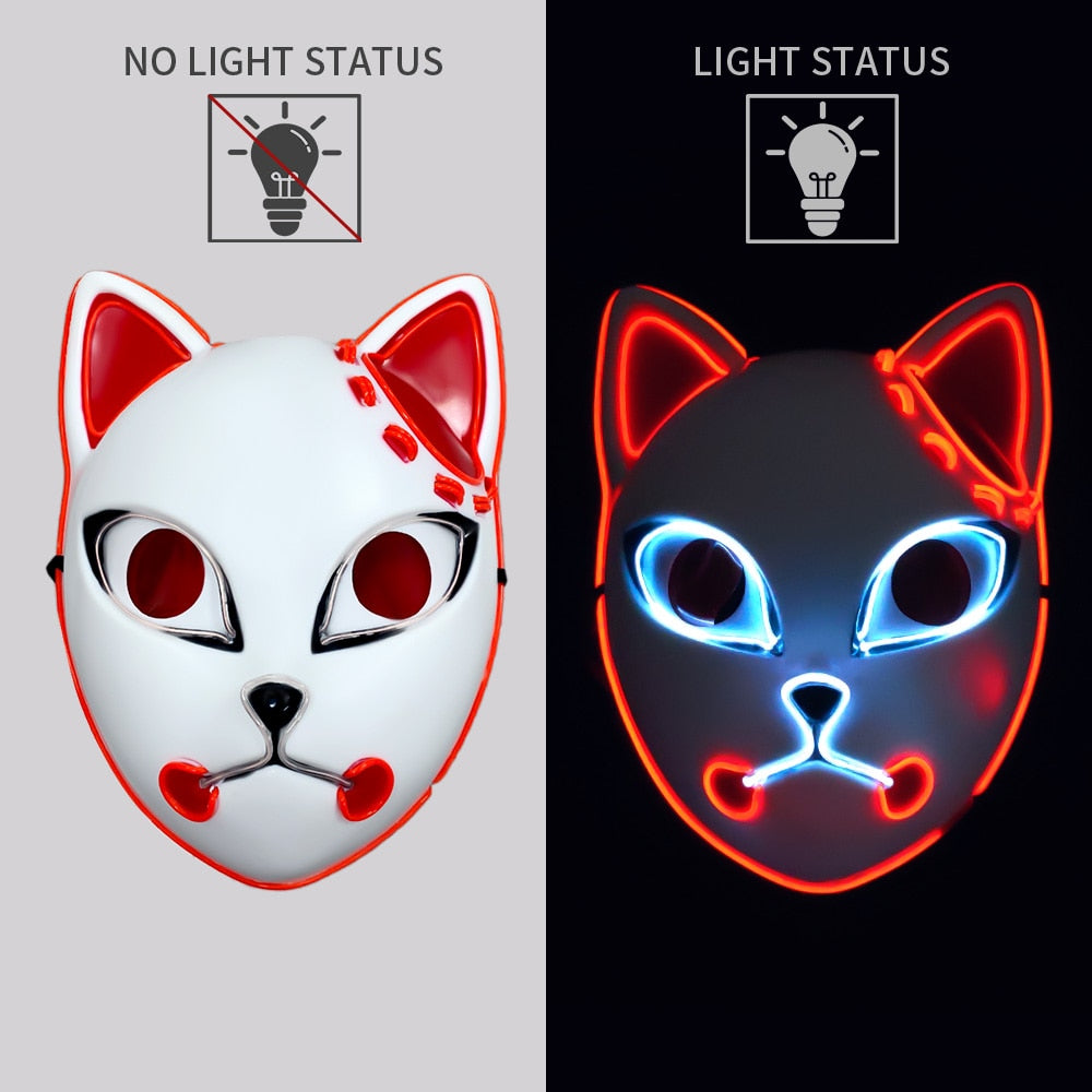 Demon Slayer Glow LED Mask