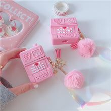 Load image into Gallery viewer, Retro Pink Mobile Phone Airpods Case

