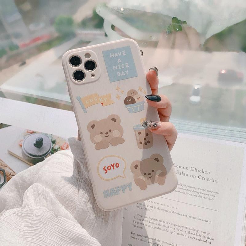 Boba Bear Phone Case - My Kawaii Space