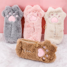 Load image into Gallery viewer, Cat Fluffy Paw Pencil Case - My Kawaii Space
