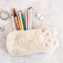 Load image into Gallery viewer, Cat Fluffy Paw Pencil Case - My Kawaii Space
