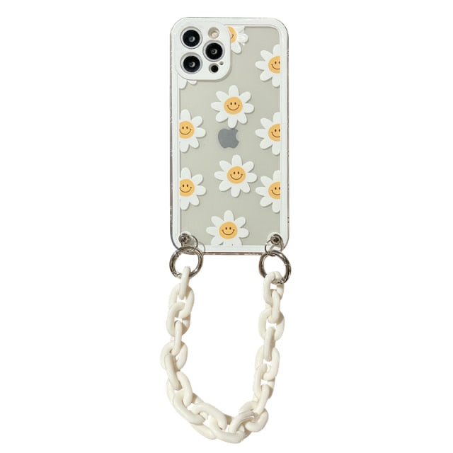 Fresh Daisy Wrist Chain Phone Case