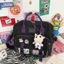 Load image into Gallery viewer, Kawaii Cow College Backpack
