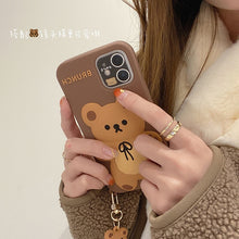 Load image into Gallery viewer, Cute 3D Bear Silicone Phone Case

