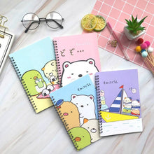 Load image into Gallery viewer, San-X SUMIKKO GURASHI Animal Spiral Notebook
