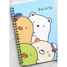 Load image into Gallery viewer, San-X SUMIKKO GURASHI Animal Spiral Notebook
