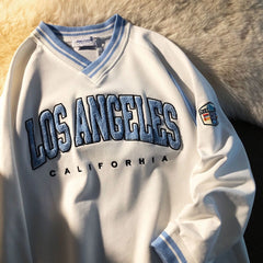 Los Angeles Retro Harajuku Football Sweatshirt