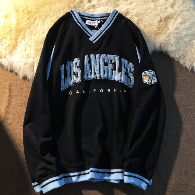 Los Angeles Retro Harajuku Football Sweatshirt