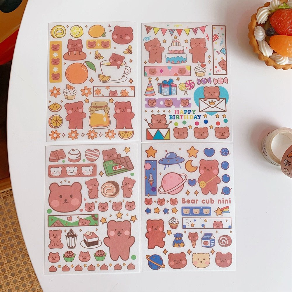 Cute Gummy Bear Stickers – My Kawaii Space