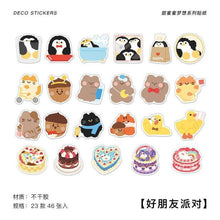 Load image into Gallery viewer, 46pcs Kawaii Animals Food Mini Sticker
