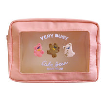 Load image into Gallery viewer, Kawaii Embroidery BearPencil Case/Makeup Bag
