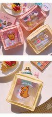 Kawaii Embroidery Bear Pencil Case/Makeup Bag