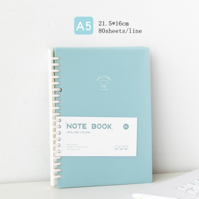 Pastel Minimalist A5 B5 Spiral Notebook