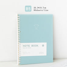 Load image into Gallery viewer, Pastel Minimalist A5 B5 Spiral Notebook
