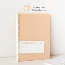 Load image into Gallery viewer, Pastel Minimalist A5 B5 Spiral Notebook
