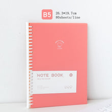 Load image into Gallery viewer, Pastel Minimalist A5 B5 Spiral Notebook

