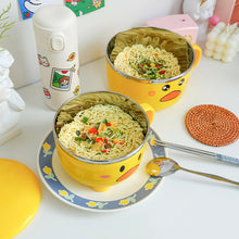 Load image into Gallery viewer, Kawaii Duck Ramen Noodles Bowl
